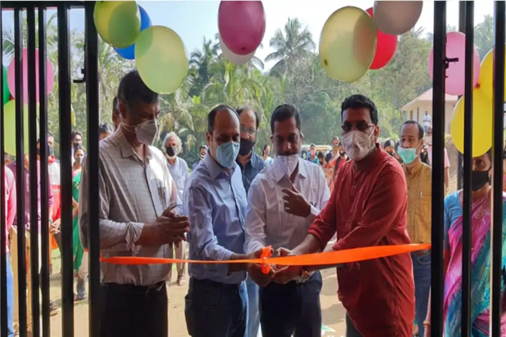 School Library inaugurated at Malleeswara Vidyanikethan School