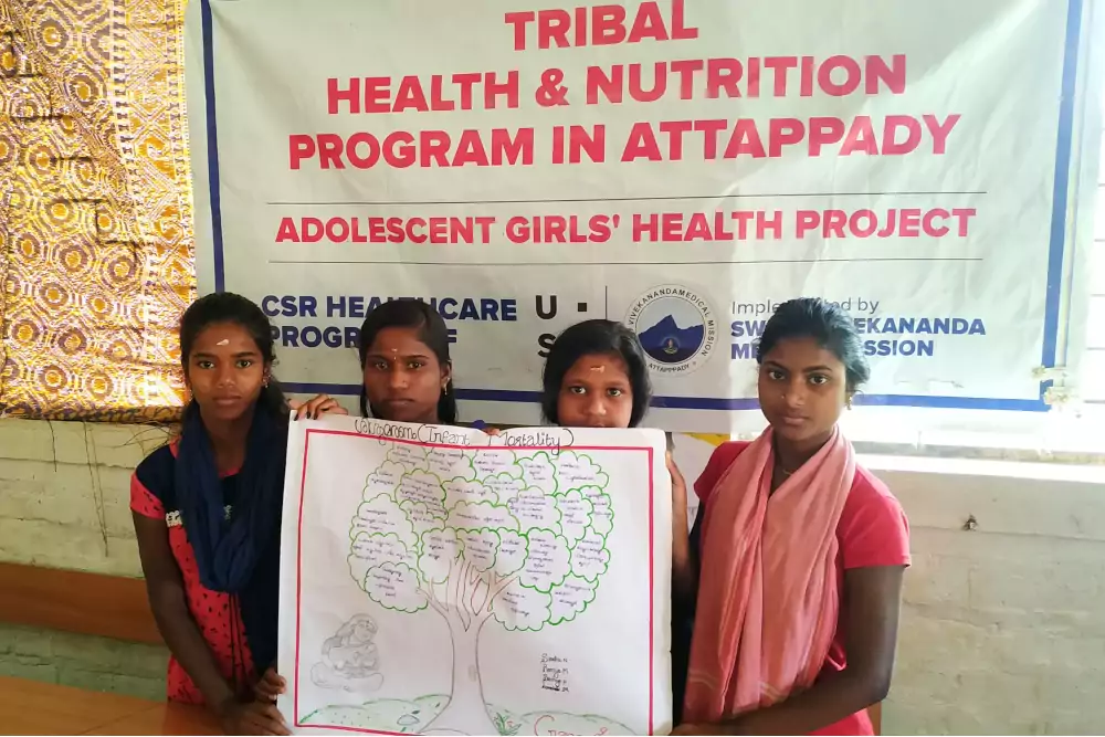 Group Activity (Problem Tree) in an adolescent girls group
