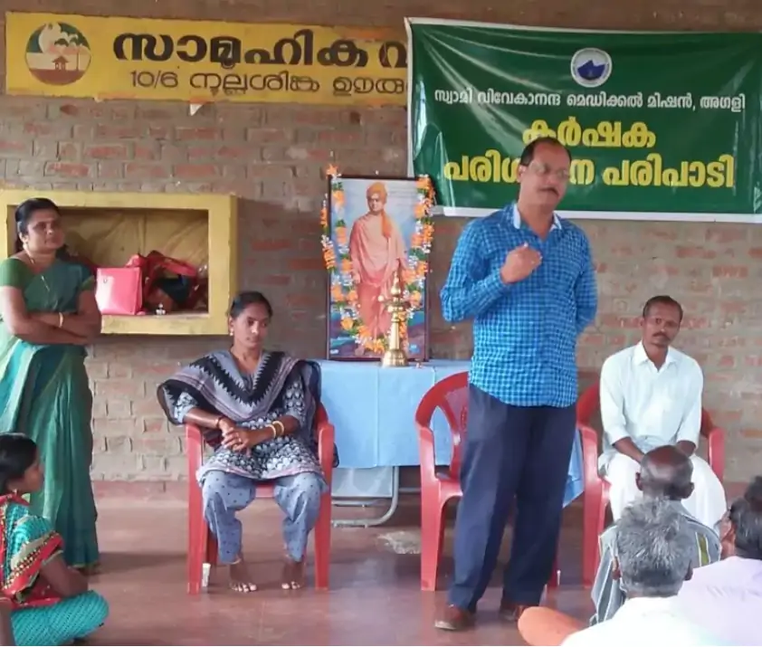 NABARD DDM interacting with farmers in one day awareness programme