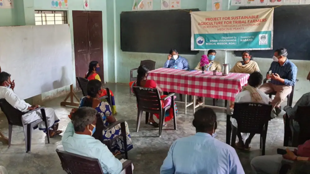 meeting project for sustainable agriculture for tribal farmers in attappady through cultivation of medicinal plants