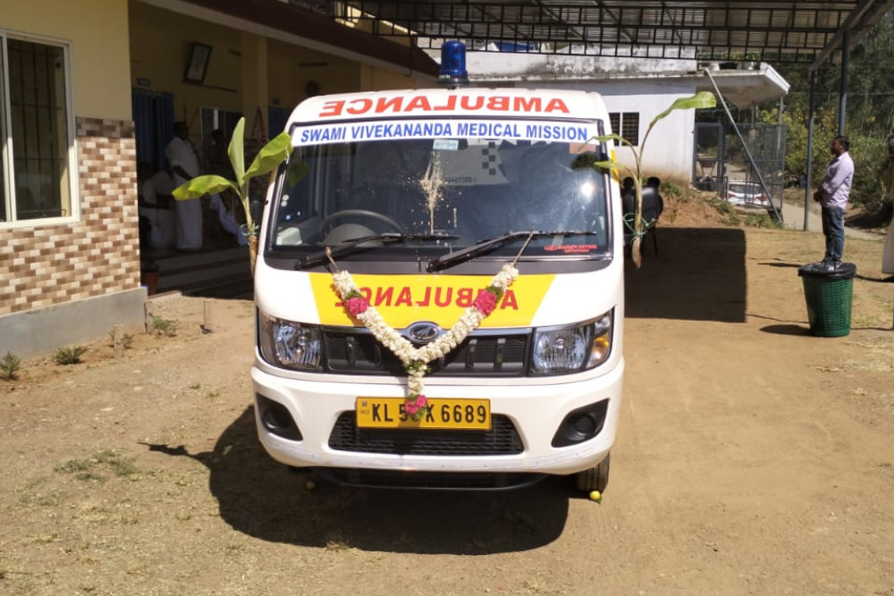 Mahindra Finance for donating an Ambulance to Swami Vivekananda Medical Mission